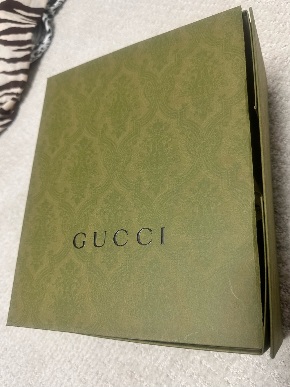 Empty Green Gucci Box